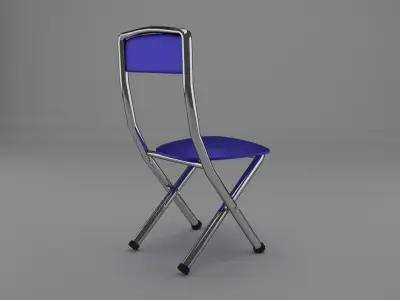 Folding chair  Low-poly 3D model purchase