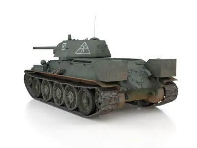 T-34-76 - Model 1942 - Soviet medium tank - 11 3D model