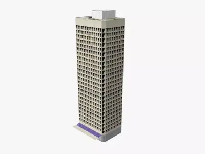 JetSet House Low-poly 3D model