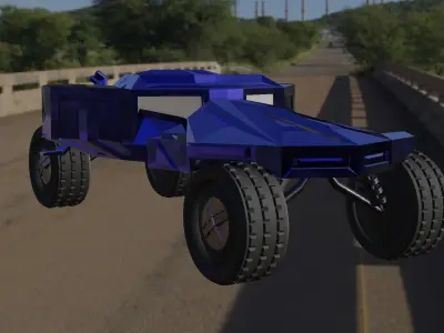 Mud Racer Sports Car Off-Road Free 3D model