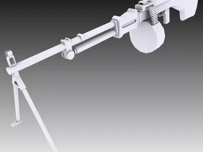 RPD Machine Gun 3D model