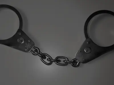 High-quality 3D police cuff model 3D model