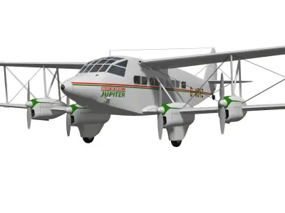 de Havilland DH86 Express 3D model