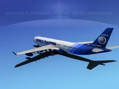 Airbus A340-600 World Charters 3D model