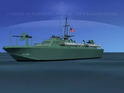 Patrol Torpedo Boat PT59 3D model