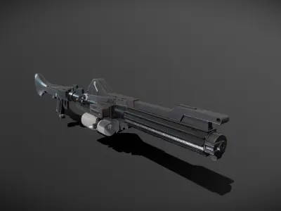 Star wars dc-15a blaster rifle Low-poly 3D model