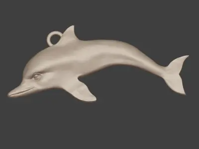 Dolphin Pendant 3D print model