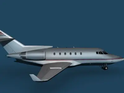 Hawker Siddley 800SR V04 3D model