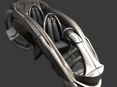 E 45 Aircraft Low-poly 3D model