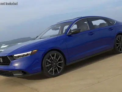 Blue Honda Accord 2025 3D model