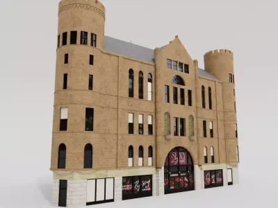 Grand Army of the Republic historical war building 3D model