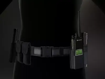 Duty belt Low-poly 3D model