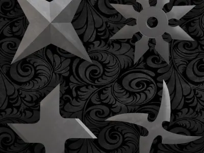 NINJA WEAPONS VOL 3 Low-poly 3D model