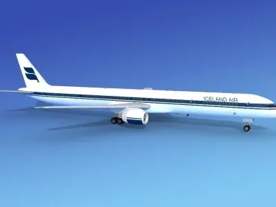Boeing 757-300 Icelandair 3D model