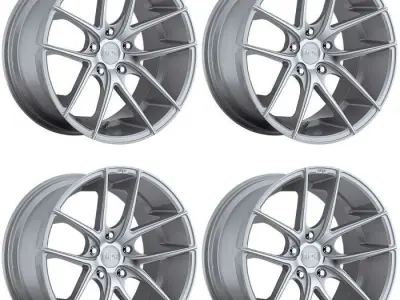 Niche Targa Wheel Offset Silver With Machined Face 3D model