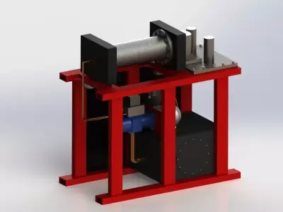 Horizontal press brake 3D model