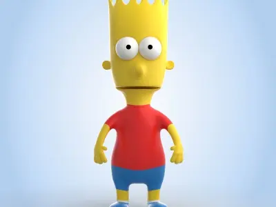 Bart Simpson 3D model