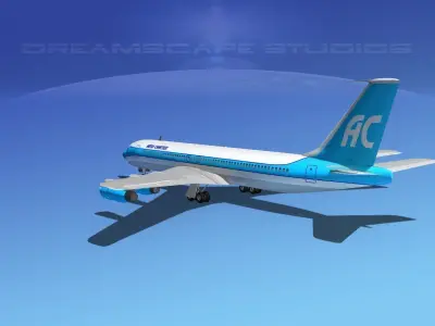 Boeing 707 Aero Charter 3D model