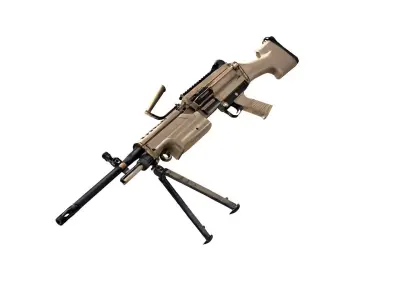 FN M249S weapon 3D model