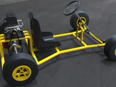 Kart GHN Free 3D model