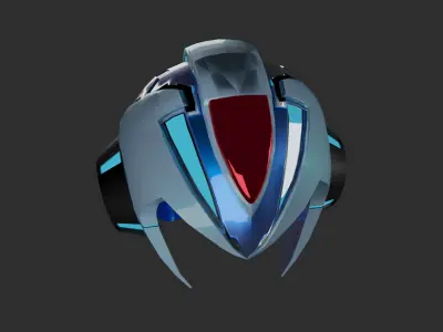 Megaman X Version Ka Helmet 3D model