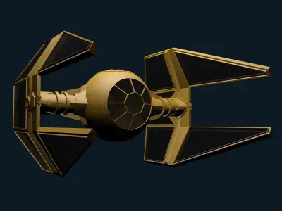 Spaceship Fighter 3D model