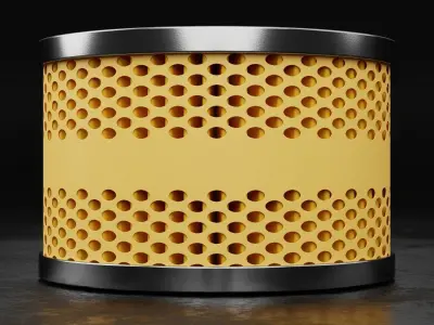 Car Filter Type N 3D model