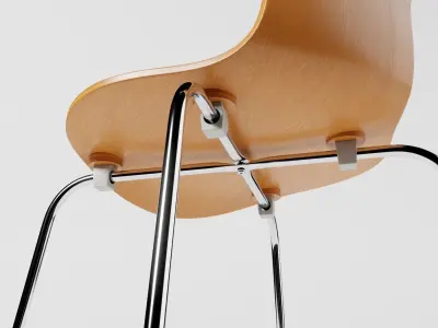 Wooden Chair Free 3D model buy