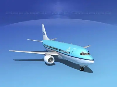 Boeing 737-300 KLM 3D model
