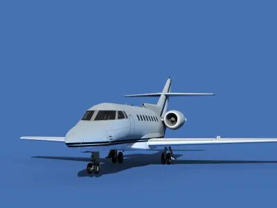 Hawker Siddley 1000 V04 3D model