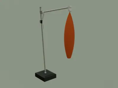 Umbrella Deck Parasol  Low-poly 3D model