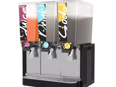 Juice dispenser machine 3D model