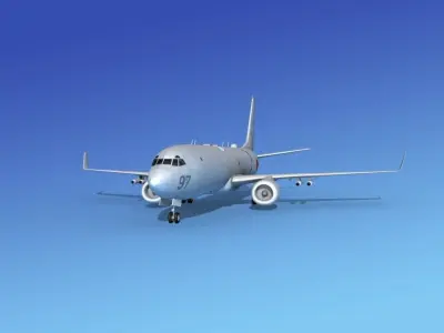 Boeing P-8 Poseidon Japanese Air Force 3D model