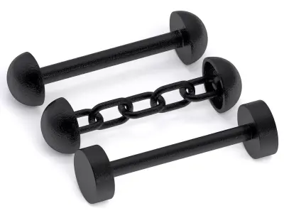 Naval Cannon Bars 3D model