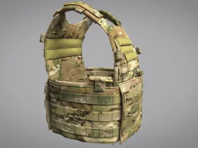 Military Bulletproof Vest LBT 6094 - MD project 3D model