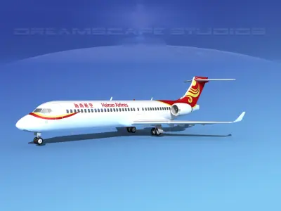 Comac ARJ21-700 Hainan Airlines 3D model