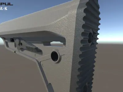 Magpul SL-K Low-poly 3D model