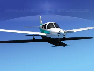 Piper Warrior II 3D model