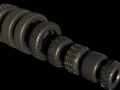 Tire collection 3D model