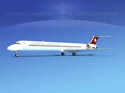 McDonnell Douglas MD83 Odette Airways 3D model