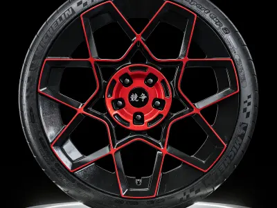 Michelin Pilot Sport Cup 2 305 30 ZR20 3D model