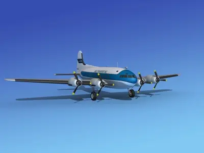 Boeing 307 Stratoliner Able transport 3D model