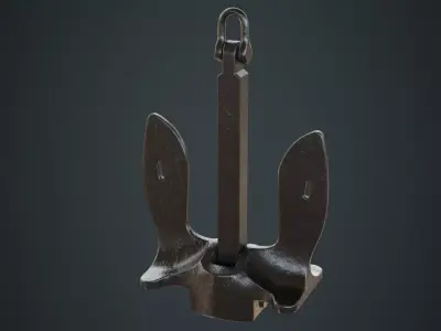 Anchor 1A Low-poly 3D model