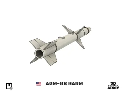 AGM-188 HARM - 3D printing files for aeromodelling  3D print model