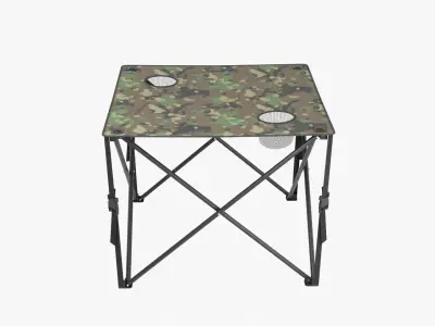 Camping Table Low-poly 3D model