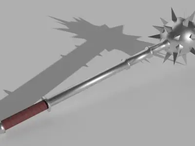 Morning Star Low-poly 3D model