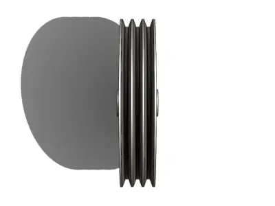 Polia Para Correias Pulley for V-A Belts 145 3D model