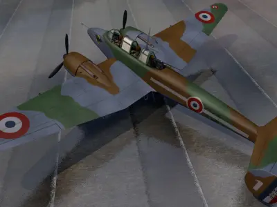 Potez 631 3D model