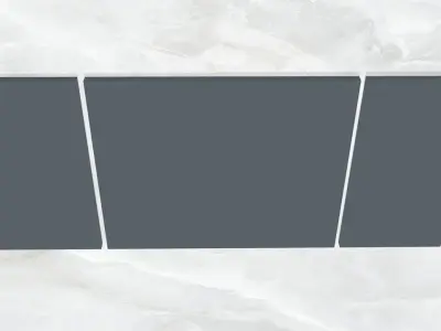 Triptych Wall Art Clownfish and Sea Anemone Low-poly 3D model