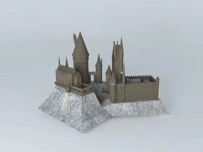 wizarding world of harry potter castle Free 3D model